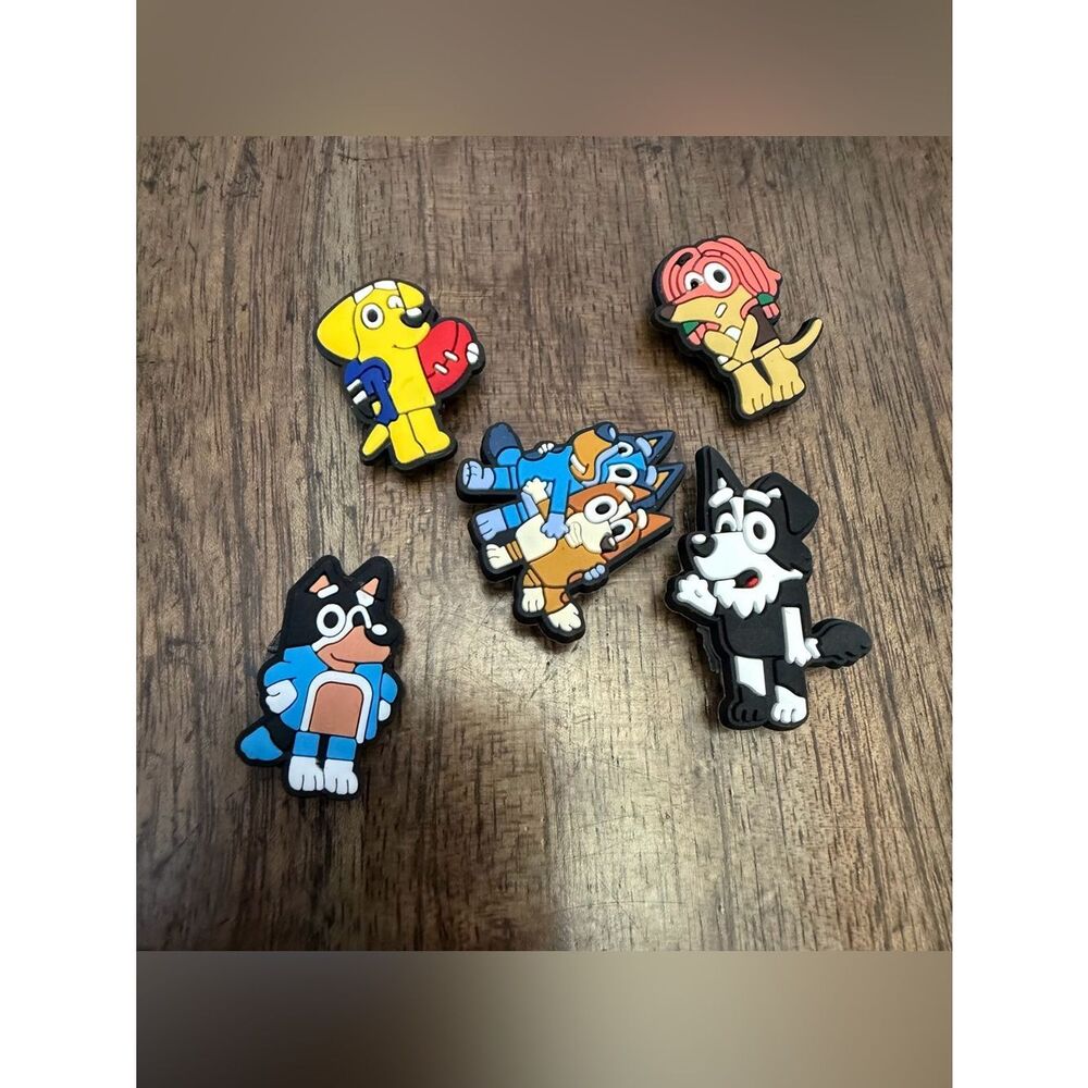 Blue Dog Shoe Charms